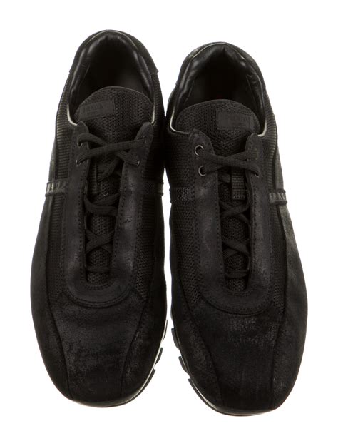 prada black tennis shoes look|Prada gym shoes for women.